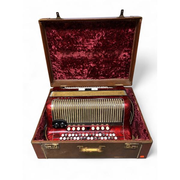 Large Hohner Norman IVS Accordion w/Hardcase