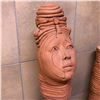 Image 2 : Group of 5 Art Pc's including - Coiled Form with 1x Bearded Face (Possibly a Fragment), Coiled Form 