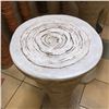 Image 2 : Group of 2 including - Untitled - Grey Clay Coil Stool Structure #1 & Untitled - Grey Clay Coil Stoo