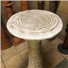 Image 3 : Group of 2 including - Untitled - Grey Clay Coil Stool Structure #1 & Untitled - Grey Clay Coil Stoo
