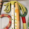 Image 2 : from "Embellished Landscape: assorted forearm-length plants with metal rods" 1985 w/Ceramic, oil  (B