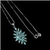 Image 2 : APATITE Marquise Cut Necklace in 14 K Gold Plated 925 Sterling Silver â€“ Appraise