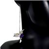 Image 2 : EMERALD, AMETHYST and SAPPHIRES Hummingbird Earrings in 14 K Gold Plated 925 Sterling Silver â[x=#83