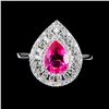 Image 1 : PINK TOPAZ Ring in 14 K Gold Plated 925 Sterling Silver â€“ Size 9.5 - Appraised R
