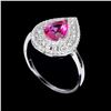 Image 2 : PINK TOPAZ Ring in 14 K Gold Plated 925 Sterling Silver â€“ Size 9.5 - Appraised R