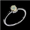 Image 2 : OPAL and SPINEL Ring in 14 K Gold Plated 925 Sterling Silver â€“ Size 7 -  Apprais