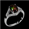 Image 2 : BLACK OPAL Ring in 14 K Gold Plated 925 Sterling Silver â€“ Size 9 - Appraised Rep