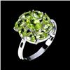 Image 2 : PERIDOT Ring in 14 K Gold Plated 925 Sterling Silver â€“ Size 8 -  Appraised Repla