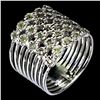 Image 2 : PERIDOT Ring in 14 K Gold Plated 925 Sterling Silver â€“ Size 9 -  Appraised Repla