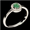 Image 2 : EMERALD Ring in 14 K Gold Plated 925 Sterling Silver â€“ Size 9 - Appraised Replac
