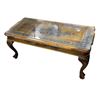 Image 2 : Antique Wooden Carved Coffee Table - approx. 43in x 20in x 18in H