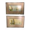 Image 1 : Set of 2 After Andre Beronneau (1886 - 1973) Framed print