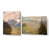 Image 1 : Set of 2 Canadian Landscapes Oil on Canvas Signed - S.Roberti? ZKT...C 88? (21.5x16 &16x21)