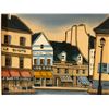 Image 2 : French Street Georges Damin Scene Painting Acrylic on Canvas (16x14)