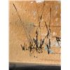 Image 2 : Abstract Landscape Walter Lampe Acrylic on Board 1967 (26x14)