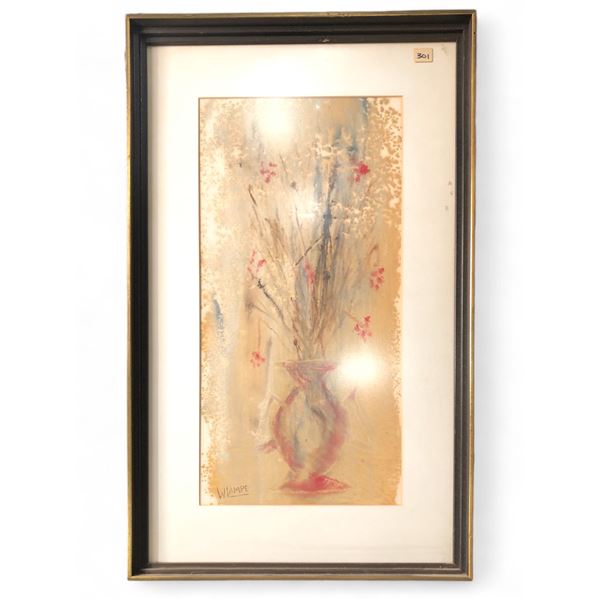 Flower in Vase Walter Lampe Watercolour  (18x31)
