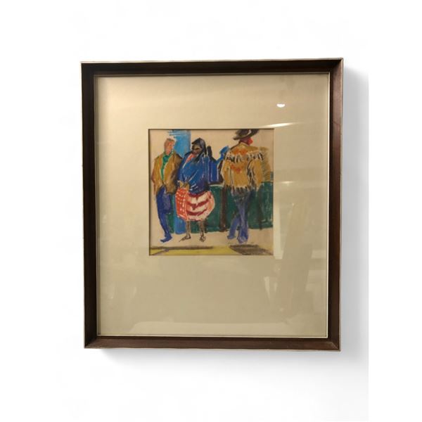 Pastel Drawing Fred Amess 1966 (17.5x19.5)