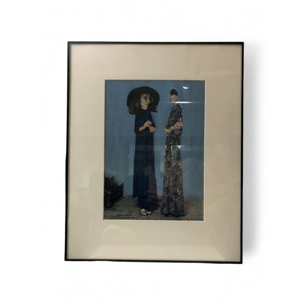 Germaine et Jane, Paris J. Shadbolt Mixed Technique 1982 (16x20)