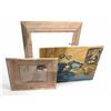 Image 1 : Group of 3 Art Pieces Includes Frame