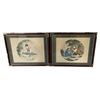 Image 1 : 2pc vintage framed Chinese prints/paintings - approx. 34in x 30in each