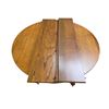 Image 2 : Wooden round dining room table w/ leaf extension - 45x30"