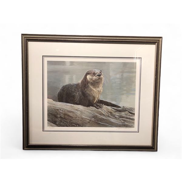 Otter Study Robert Bateman 1986 (30x25)