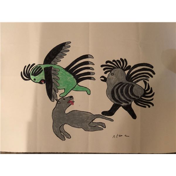 Original Art Signed by Artist Wool Canva