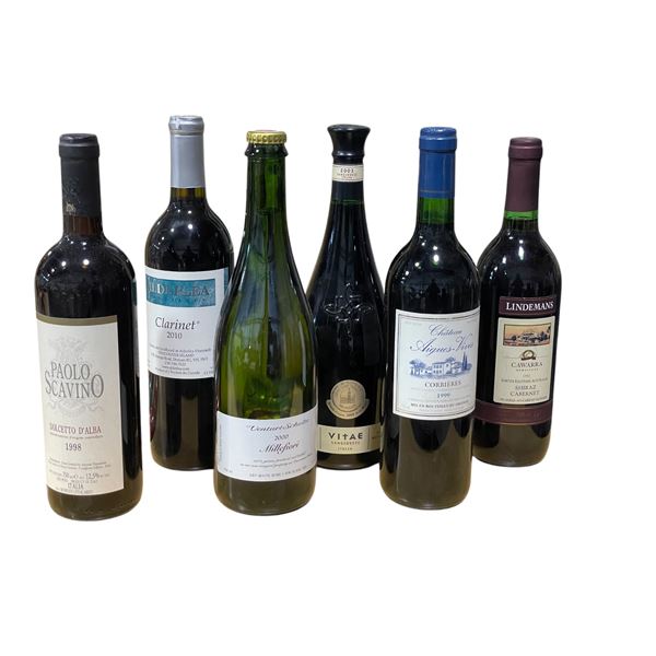 Group of 6 Assorted  bottles of Wine