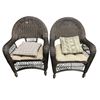 Image 2 : Complete Rattan Patio Set - 8 pcs includes 2 love seats/3 Chairs/1 Rocking chair & tables