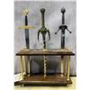 Image 2 : Large group of sword collectibles - includes Universal Sword Plate/Historical sword stands & etc