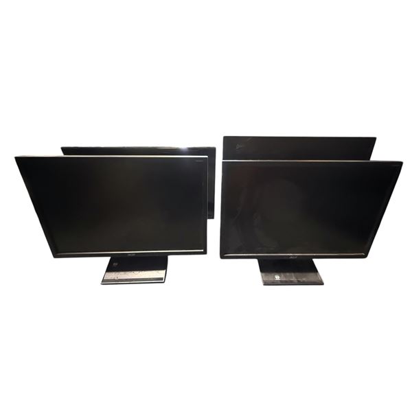 Group of 4 LCD Monitors