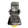 Image 1 : Leather Chair w/Ottoman