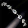 Image 2 : AQUAMARINE Bracelet in 14 K Gold Plated 925 Sterling Silver â€“ 7 inches long - Ap