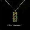 Image 1 : FIRE OPAL Necklace in 14 K Gold Plated 925 Sterling Silver â€“ 18 inches long - Ap