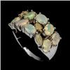 Image 2 : FIRE OPAL Ring in 14 K Gold Plated 925 Sterling Silver â€“ Size 8 -  Appraised Rep