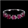 Image 1 : RUBY Ring in 14 K Gold Plated 925 Sterling Silver â€“ Size 8 - Appraised Replaceme