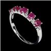 Image 2 : RUBY Ring in 14 K Gold Plated 925 Sterling Silver â€“ Size 8 - Appraised Replaceme