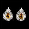 Image 1 : CITRINE Earrings in 14 K Gold Plated 925 Sterling Silver â€“ Appraised Replacement