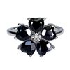 Image 1 : Extremely Rare â€œBlack-Blueâ€ SAPPHIRE Ring in 14 K Gold Plated 925 Ster