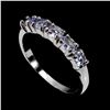 Image 2 : TANZANITE Ring in 14 K Gold Plated 925 Sterling Silver â€“ Size 8 - Appraised Repl