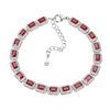 Image 1 : RUBY Bracelet in 14 K Gold Plated 925 Sterling Silver â€“ 9 inches long - Appraise
