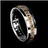 Image 1 : SAPPHIRE Ring in 14 K Gold Plated 925 Sterling Silver â€“ Size 6.5 - Appraised Rep