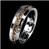 Image 3 : SAPPHIRE Ring in 14 K Gold Plated 925 Sterling Silver â€“ Size 6.5 - Appraised Rep