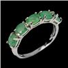 Image 2 : EMERALD Ring in 14 K Gold Plated 925 Sterling Silver â€“ Size 6 - Appraised Replac