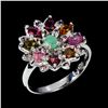 Image 2 : TOURMALINE Ring in 14 K Gold Plated 925 Sterling Silver â€“ Size 6 - Appraised Rep