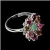 Image 3 : TOURMALINE Ring in 14 K Gold Plated 925 Sterling Silver â€“ Size 6 - Appraised Rep