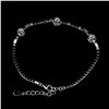 Image 3 : GARNET Bracelet in 14 K Gold Plated 925 Sterling Silver â€“ 7 inches long - Apprai