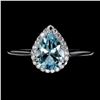 Image 1 : SKY BLUE TOPAZ Ring in 14 K Gold Plated 925 Sterling Silver â€“ Size 7