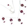 Image 2 : GARNET Necklace in 14 K Gold Plated 925 Sterling Silver â€“ 16 inches long - Appra