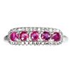 Image 1 : RUBY Ring in 14 K Gold Plated 925 Sterling Silver â€“ Size 9- Appraised Replacemen